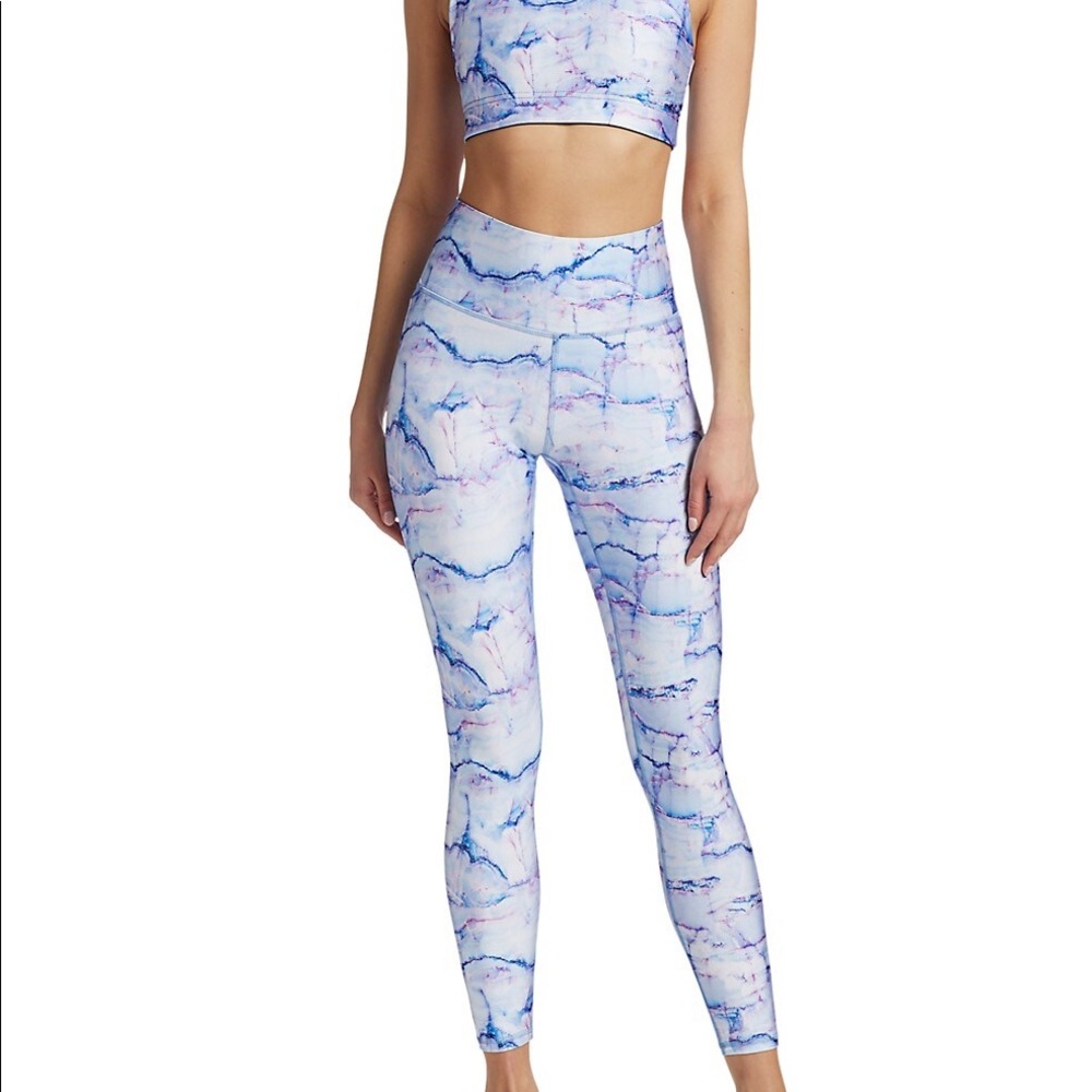 Terez Marble Printed Active Leggings XS